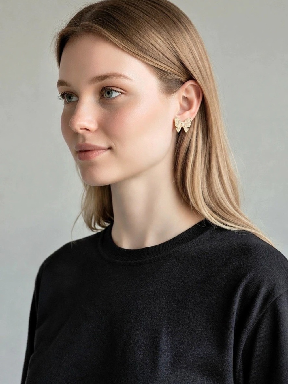 Butterfly Earrings in Gold